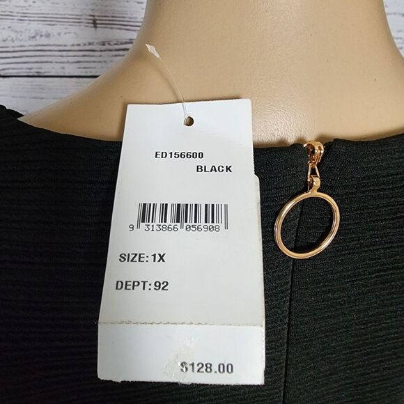 Estelle Chloe Long Sleeve Textured Dress Size 1X NWT - Picture 7 of 7